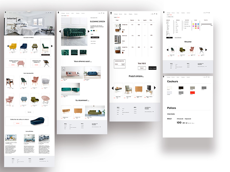Maquette du site Interior (html)